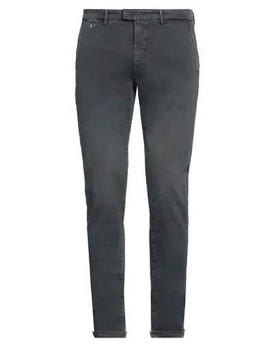 Tramarossa Man Jeans Charcoal Size 34 Cotton, Polyester, Elastane In Grey