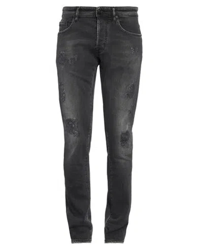 Tramarossa Man Jeans Charcoal Size 34 Cotton, Elastolefin, Elastane In Grey