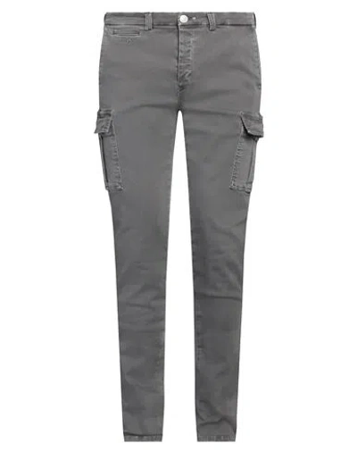 Tramarossa Man Jeans Charcoal Size 35 Cotton, Polyester, Elastane In Grey