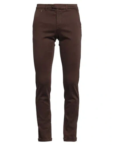 Tramarossa Man Jeans Chocolate Brown Size 32 Cotton, Polyester, Elastane In Brown