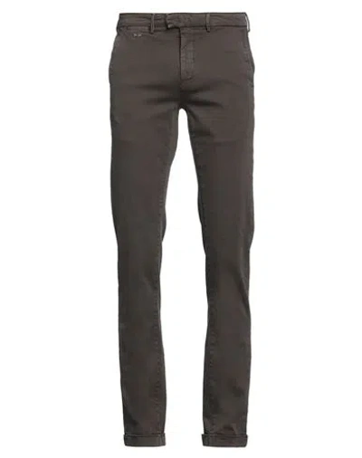 TRAMAROSSA TRAMAROSSA MAN JEANS DARK BROWN SIZE 30 COTTON, POLYESTER, ELASTANE
