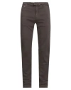 Tramarossa Man Jeans Dark Brown Size 35 Cotton, Polyester, Elastane In Brown