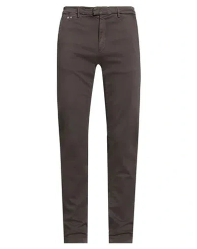 Tramarossa Man Jeans Dark Brown Size 35 Cotton, Polyester, Elastane