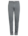 Tramarossa Man Jeans Grey Size 32 Cotton, Polyester, Elastane In Gray