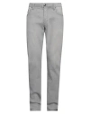Tramarossa Man Jeans Grey Size 33 Cotton, Elastane