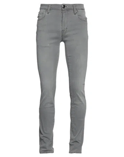Tramarossa Man Jeans Grey Size 32 Cotton, Recycled Polyester, Recycled Cotton, Elastane