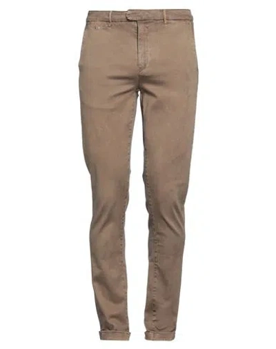 Tramarossa Man Jeans Khaki Size 31 Cotton, Polyester, Elastane In Beige