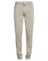 Tramarossa Man Jeans Khaki Size 40 Cotton, Polyester, Elastane In Gray