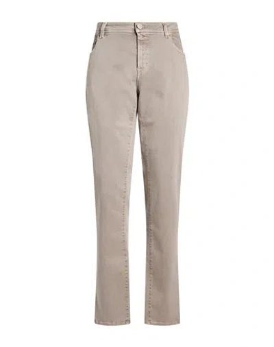 Tramarossa Man Jeans Khaki Size 40 Cotton, Polyester, Elastane In Neutral