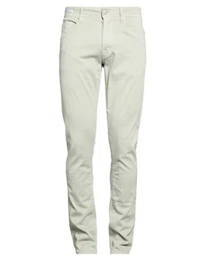 Tramarossa Man Jeans Light Green Size 36 Cotton, Pes, Elastane