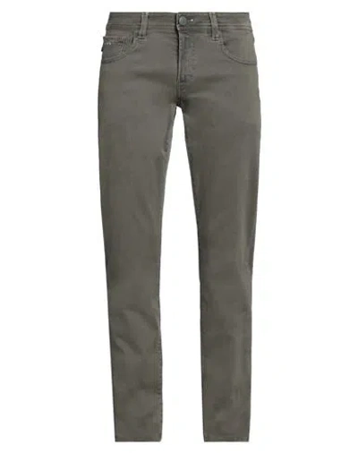 Tramarossa Man Jeans Military Green Size 32 Cotton, Polyester, Elastane In Green