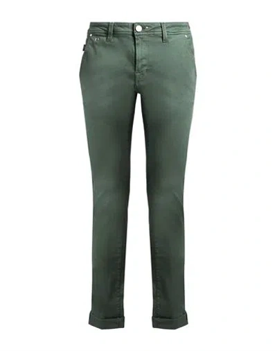 Tramarossa Man Jeans Military Green Size 33 Cotton, Polyester, Elastane In Blue