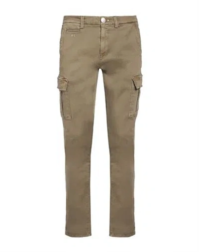 Tramarossa Man Jeans Military Green Size 34 Cotton, Polyester, Elastane In Gray