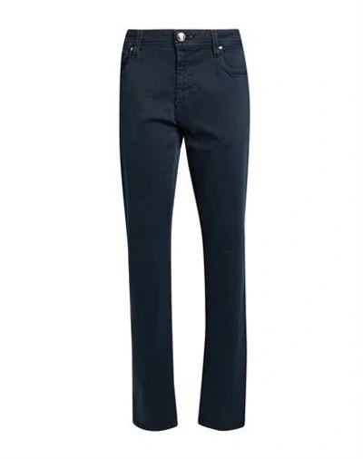 Tramarossa Man Jeans Navy Size 33 Cotton, Polyester, Elastane In Blue