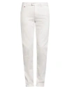 Tramarossa Man Jeans Off White Size 32 Cotton, Polyester, Elastane