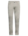 Tramarossa Man Jeans Sage Green Size 36 Cotton, Polyester, Elastane