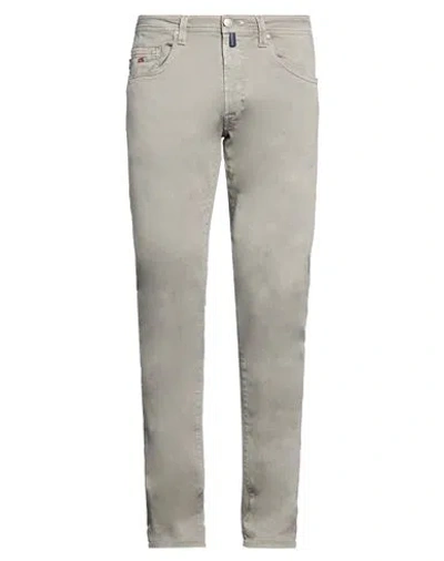 Tramarossa Man Jeans Sage Green Size 36 Cotton, Polyester, Elastane