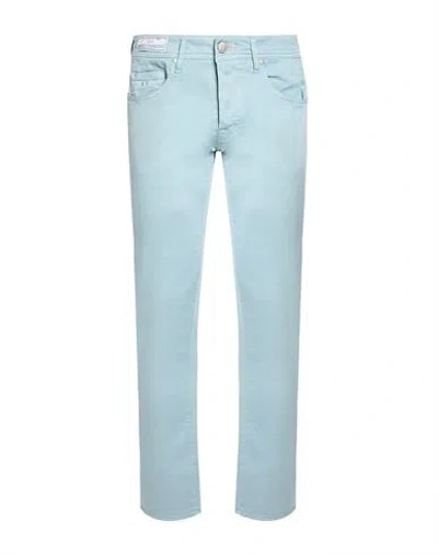 Tramarossa Man Jeans Sky Blue Size 36 Cotton, Pes, Elastane