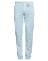 Tramarossa Man Jeans Sky Blue Size 37 Cotton, Polyester, Elastane In Blue
