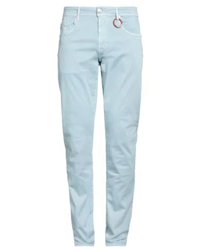 Tramarossa Man Jeans Sky Blue Size 37 Cotton, Polyester, Elastane