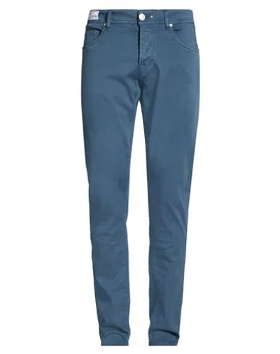 Tramarossa Man Jeans Slate Blue Size 35 Cotton, Pes, Elastane