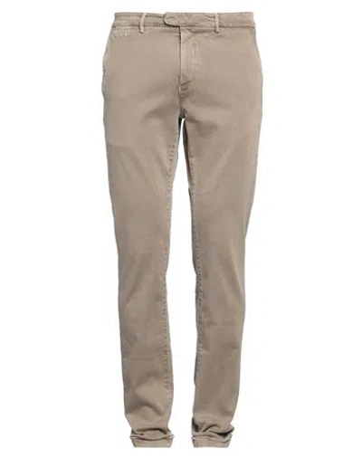 Tramarossa Man Jeans Taupe Size 34 Cotton, Polyester, Elastane In Grey