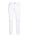 Tramarossa Man Jeans White Size 31 Cotton, Polyester, Elastane In White