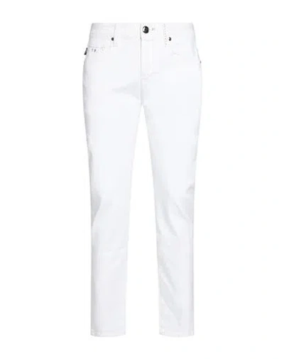 Tramarossa Man Jeans White Size 31 Cotton, Polyester, Elastane