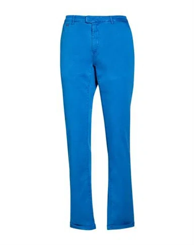 Tramarossa Man Pants Azure Size 32 Cotton, Polyester, Elastane In Blue