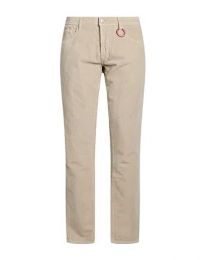 Tramarossa Man Pants Beige Size 30 Cotton, Elastane