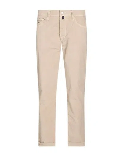 Tramarossa Man Pants Beige Size 34 Cotton, Elastane In Pink