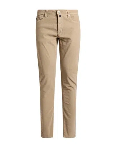 Tramarossa Man Pants Beige Size 36 Cotton, Elastane