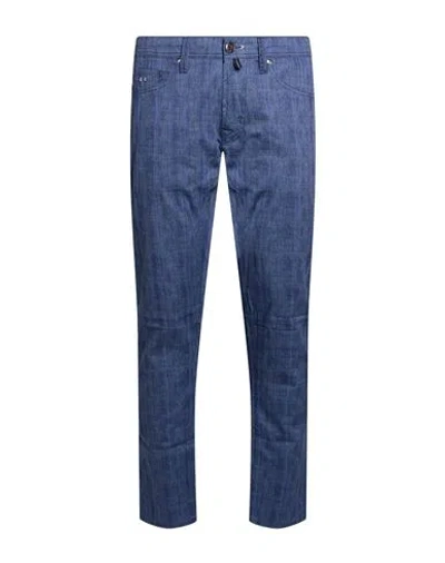 Tramarossa Man Pants Blue Size 30 Cotton, Elastane