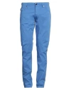Tramarossa Man Pants Blue Size 34 Cotton, Elastane