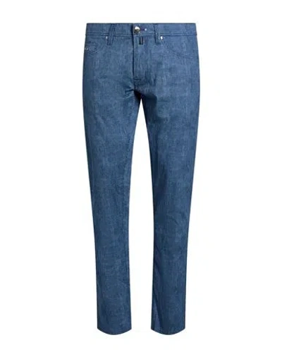 Tramarossa Man Pants Blue Size 36 Cotton, Elastane