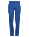 Tramarossa Man Pants Bright Blue Size 36 Cotton, Polyester, Elastane