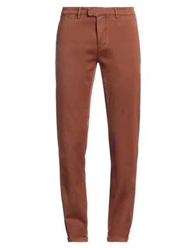 Tramarossa Man Pants Brown Size 33 Cotton, Elastane