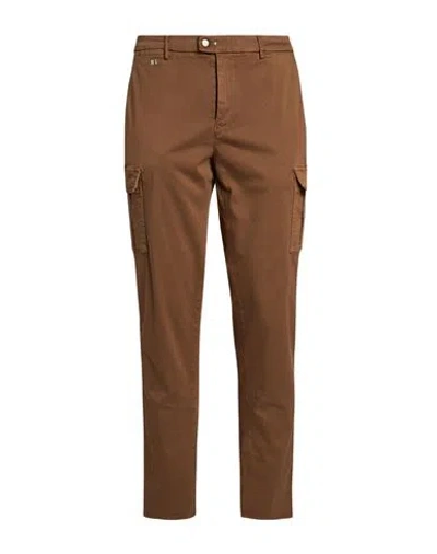 Tramarossa Man Pants Brown Size 35 Cotton, Polyester, Elastane
