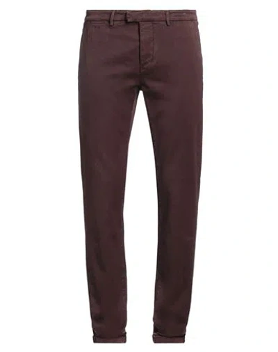 Tramarossa Man Pants Chocolate Brown Size 33 Cotton, Elastane