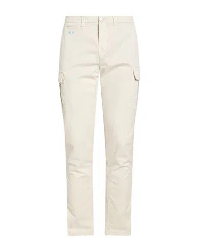 Tramarossa Man Pants Cream Size 34 Cotton, Elastane In White