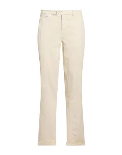 Tramarossa Man Pants Cream Size 36 Cotton, Polyester, Elastane In White