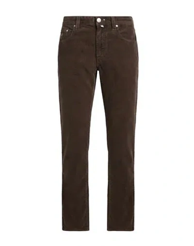 Tramarossa Man Pants Dark Brown Size 31 Cotton, Elastane