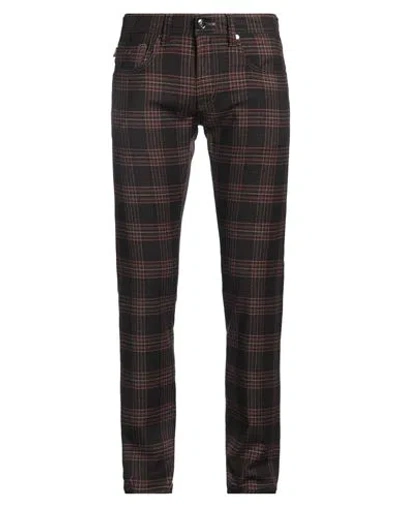 Tramarossa Man Pants Dark Brown Size 32 Virgin Wool, Elastane