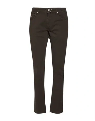 Tramarossa Man Pants Dark Brown Size 36 Cotton, Modal, Polyester, Polyurethane