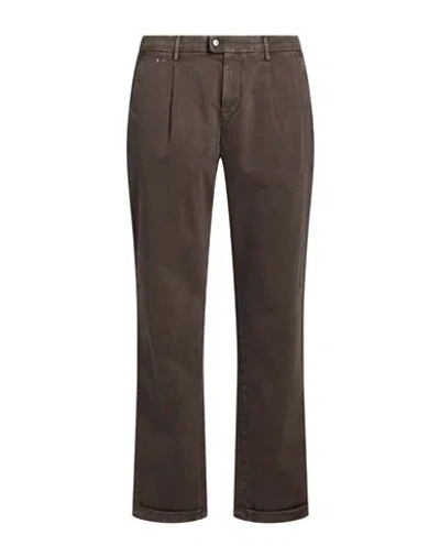 Tramarossa Man Pants Grey Size 33 Cotton, Lycra In Brown