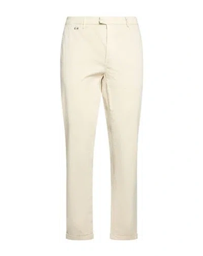 Tramarossa Man Pants Ivory Size 32 Cotton, Elastane In Neutral