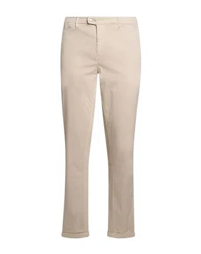 Tramarossa Man Pants Ivory Size 36 Cotton, Polyester, Elastane In Neutral