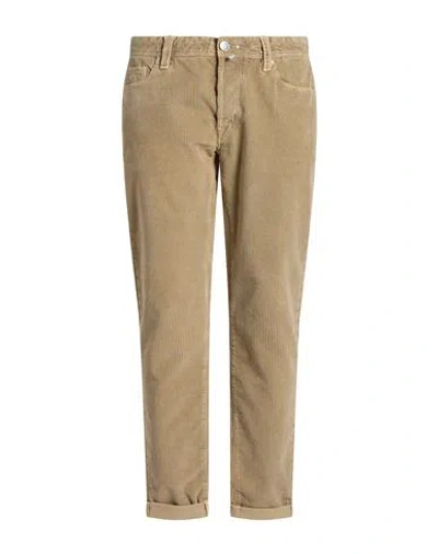 Tramarossa Man Pants Khaki Size 34 Cotton, Elastane In Brown