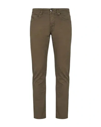 Tramarossa Man Pants Military Green Size 30 Cotton, Elastane In Brown