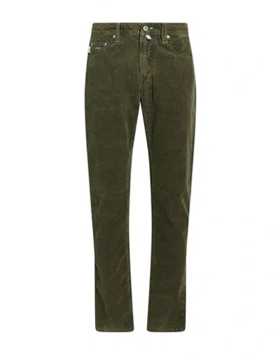 Tramarossa Man Pants Military Green Size 32 Cotton, Elastane